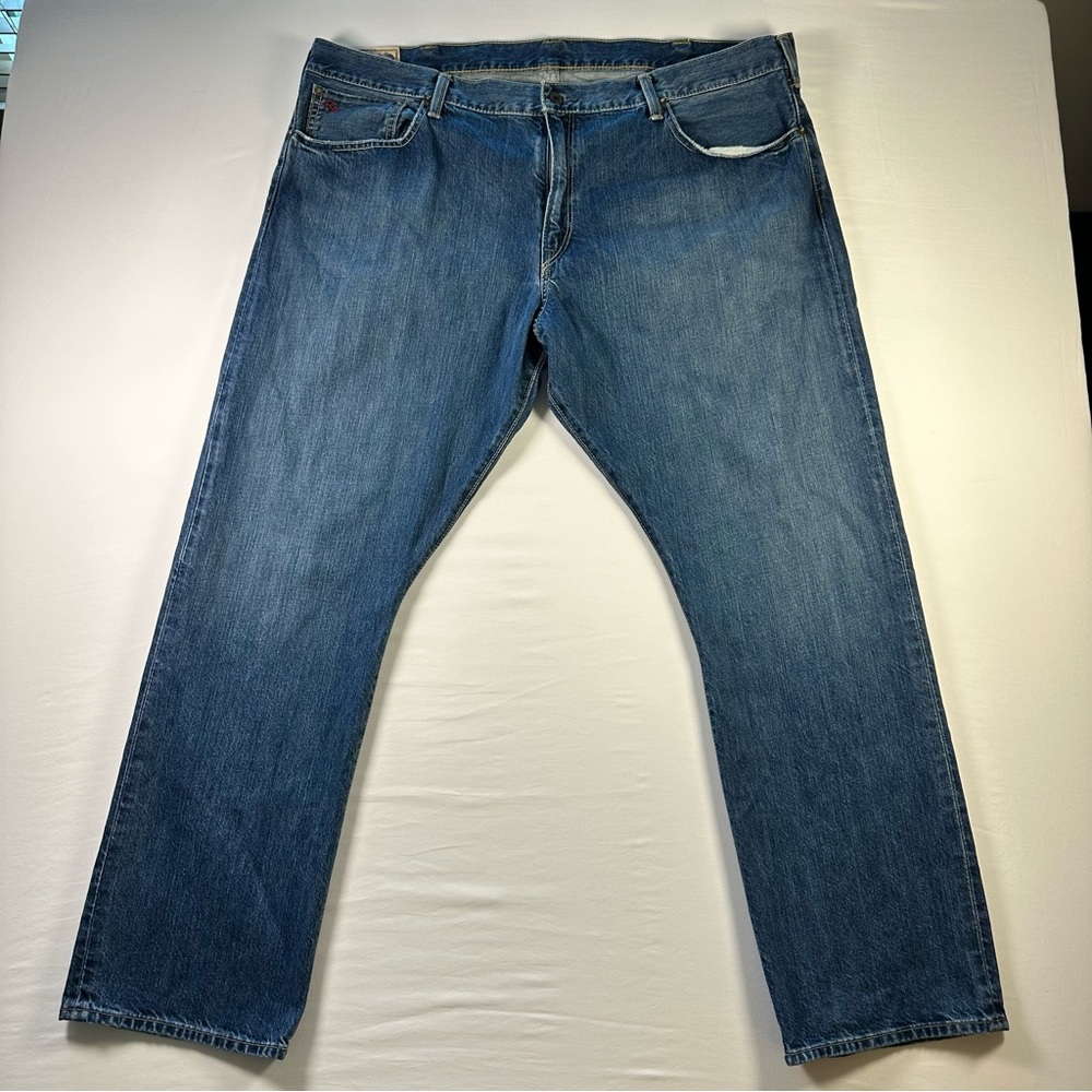 Polo Ralph Lauren Hampton Jeans 42x30 Blue Denim Straight Leg Classic